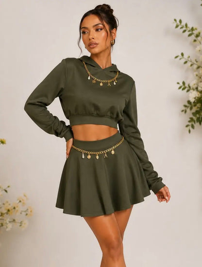 Midnight Skirt Set