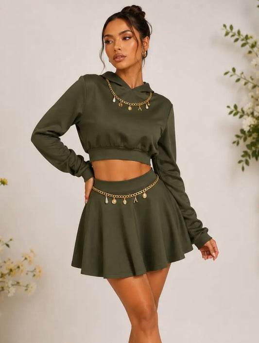 Midnight Skirt Set